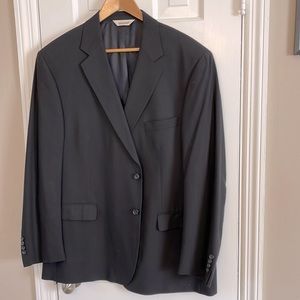 Pronto-Uomo Comfort Stretch Black Suit Blazer no pants Pure New Wool